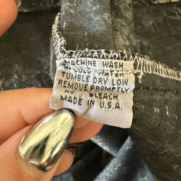 DRESS TO KILL by Jane Mohr | Black and White Hand Dyed Lagenlook Tunic Blouse - Picture 8 of 8